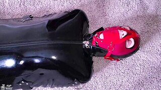 Lil' Hoe Is Muzzle Ball-gagged Then Locked In A Spandex Ball-sac & Made To Jizz On A Magic Wand! - Teaser Vid