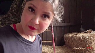 Free-for-all Premium Movie Hardcore - Penetrating Your Cougar Step-mother Aurora In The Barn - Teaser Movie