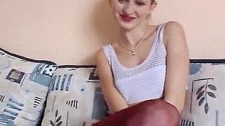 Slim Looking German Ash-blonde Making A Rock-hard Prick Jism - Teaser Flick