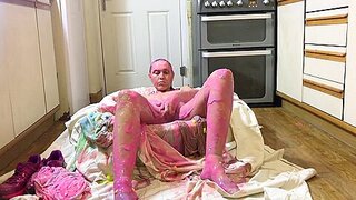 Earnestly Stunning Maid Stripped, Slimed, Gunged. Taunt For You Wam