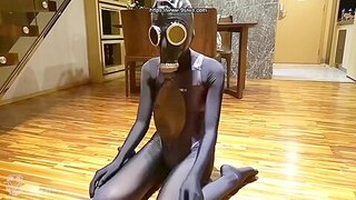 Zentai 004 Zentai+bondage+multilayer Hood+gasmask