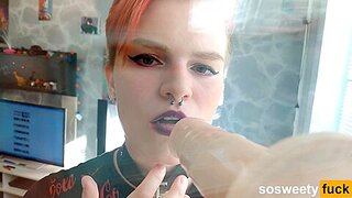 Pov.sosweetyfuck Plays With Her Raw Cunny With A Milky Faux-cock